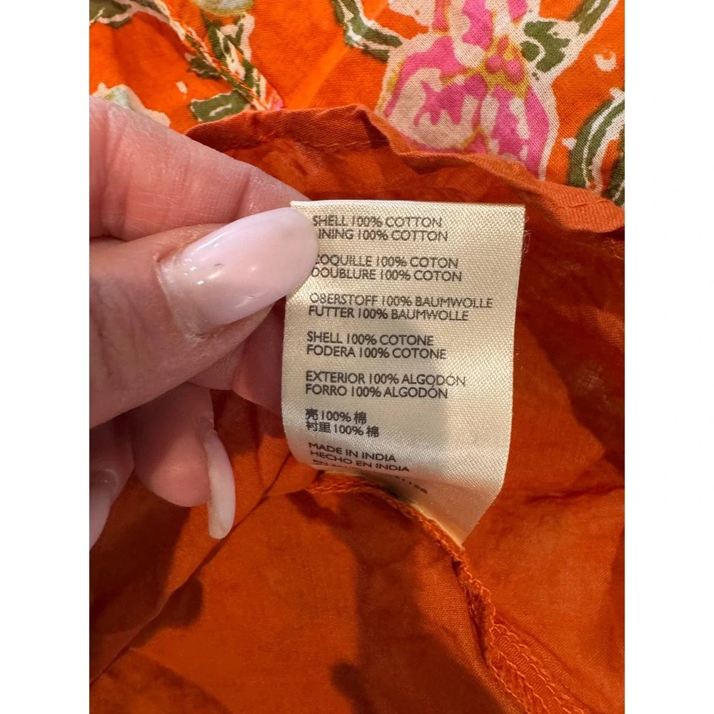 Free People End Of The Island‎ Godet Floral Print Pleated Mini Skirt Size 2
